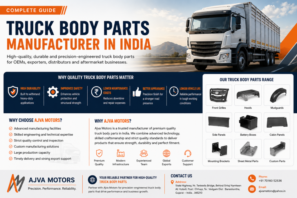 truck body parts manufacturer in india