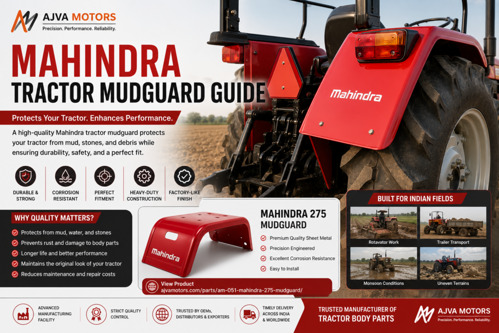 mahindra tractor mudguard