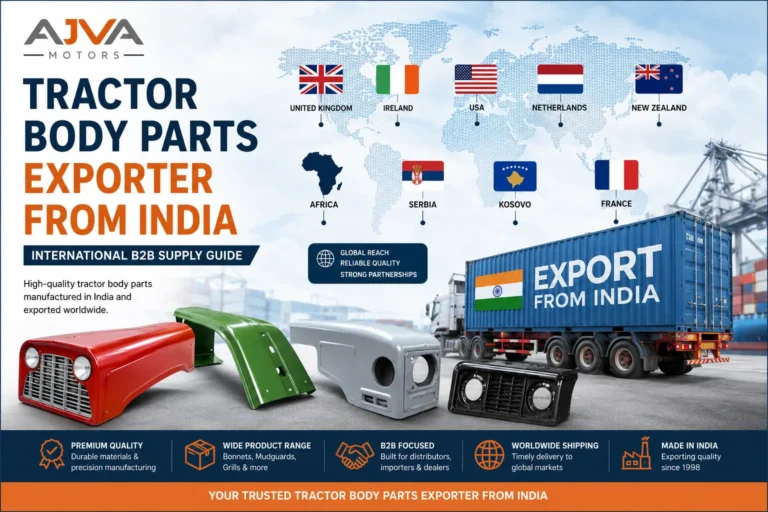 Tractor body parts exporter